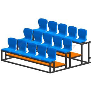 Купить Трибуна мобильная 3 ряда сиденья пластиковые на 15 мест в Мещовске 